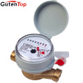 Gutentop Supplier Multi jet brass body water meter For Cold water